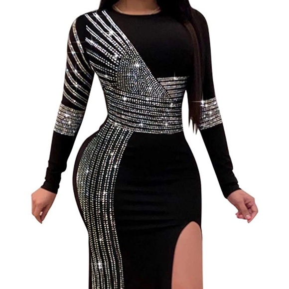 ranfare Dresses & Skirts - Diamond Long Sleeve Dress